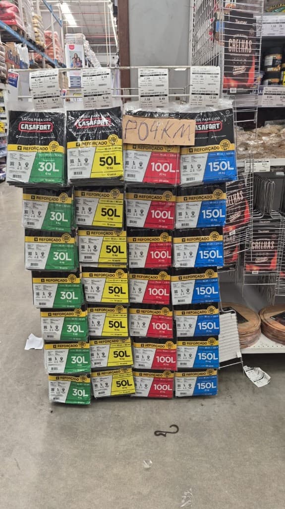 Exposição em pallet das marcas representadas